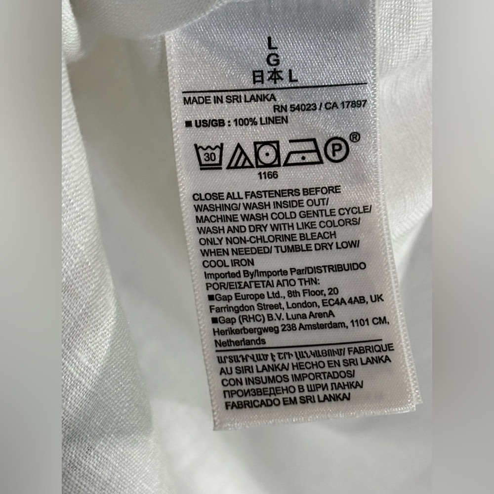 Banana Republic Off-White Linen Blouse - Picture 5 of 6